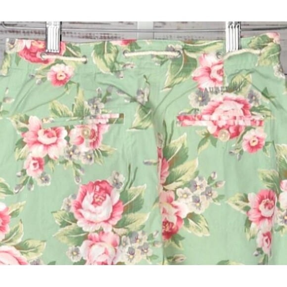 Ralph Lauren Green Floral Capri Pant 2P - Picture 4 of 4